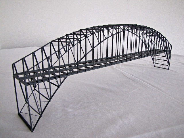 N Hack 23150 - Double metal arched bridge. Model BN50-2