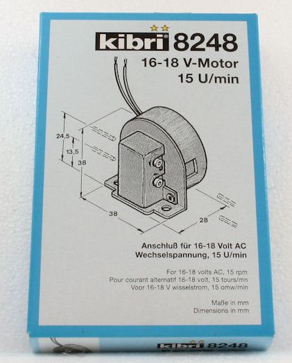 G-1-H0 Kibri 38248 - AC motor 16-18 V. 15 rpm