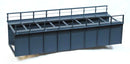 H0 Hack 50850 - Rampa a cassone in metallo per ponte a traliccio Americano (con barriere). Modello TG200