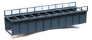 H0 Hack 50900 -Metal box ramp for American trestle bridge (with barriers). Model TG250